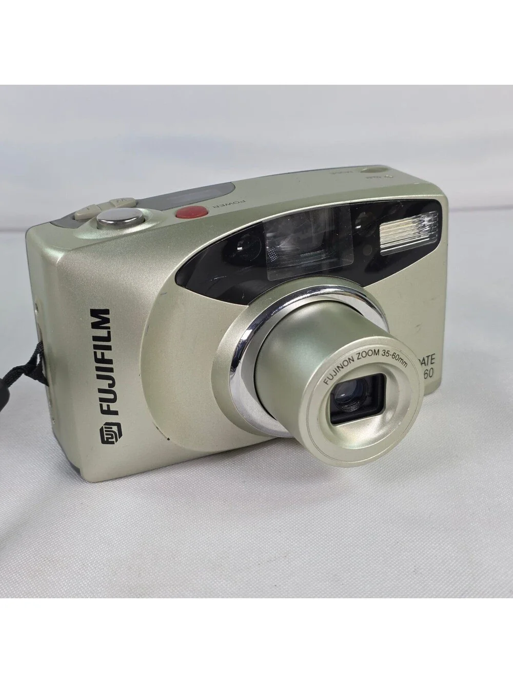 Fujifilm Zoom Date 60 35mm Point and Shoot Film Camera Fujinon 35-60mm Lens Gold